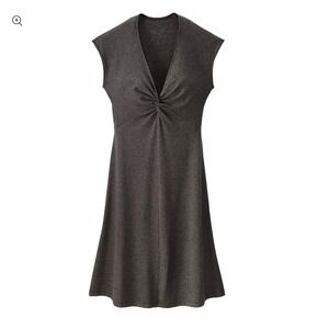 Patagonia Worn Wear Womens Seabrook Bandha Gray Lightweight Jersey Dress- Small‎